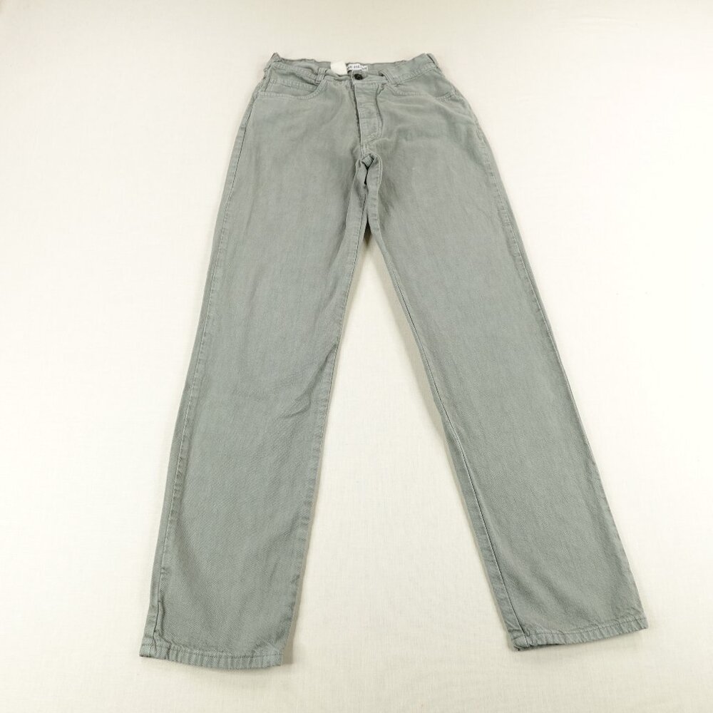 Vintage Stone Island Pants Men 28x31 Gray Twill Marina Button Fly Italy Straight